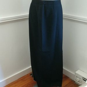 Reduced Stunning Classic VINTAGE WOOL CREPE Ann Taylor Column Skrt USA made!